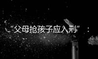 “父母抢孩子应入刑”
：一份反家暴报告的呼吁