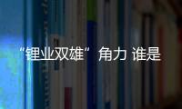 “锂业双雄”角力 谁是最后赢家
？