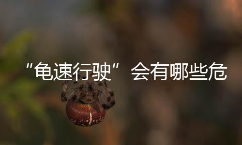 龟速行驶如在高速公路上