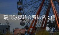 瑞典球员转会费排名：伊萨克居首&伊布次席，伊兰加6140万欧第三