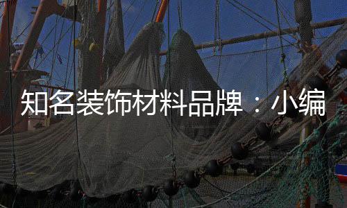 非常规材料的小编出现