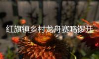 红旗镇乡村龙舟赛鸣锣开赛
，归侨侨眷同舟共济展风采