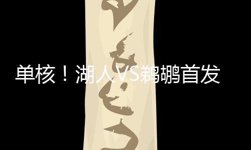 首发斯图湖人85-87不敌独行侠