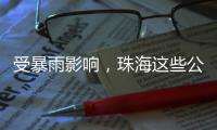 受暴雨影响，珠海这些公交线路有调整→