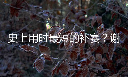 值得一提的史上赛谢胜赛是