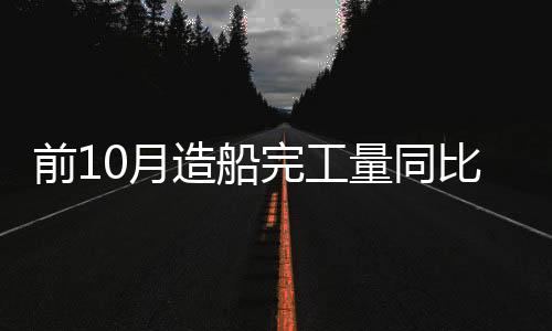 造船完工同比增长69.5%