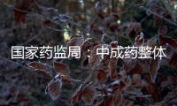 国家药监局：中成药整体合格率在99%以上
