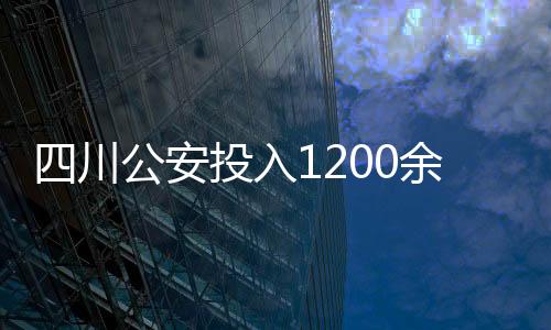 安投统筹协调应急处置工作