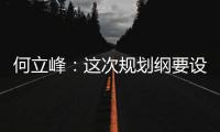 何立峰
：这次规划纲要设置了5个方面20项主要指标
