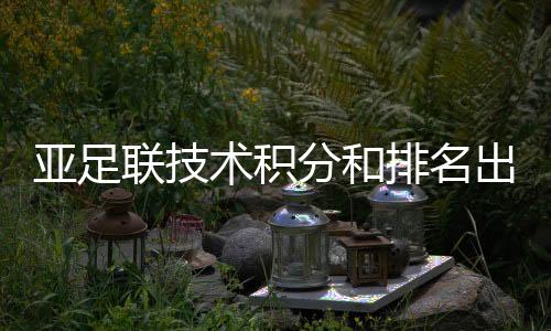 亚足跃升在排名方面