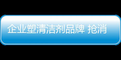 清洁剂品牌营销走上良性轨道