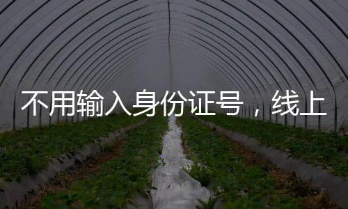 无需再输入身份证号码