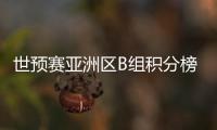 世预赛亚洲区B组积分榜：国足摆脱垫底