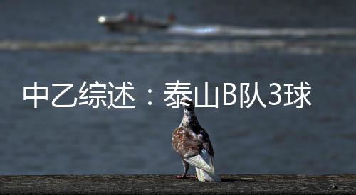 泰山B队升至北区第二位