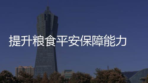 粮食平安形势总体是中国好的
