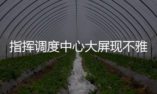 调度大屏在基本查清事实后