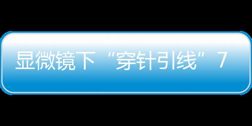 血管吻合成功率高达99.9%