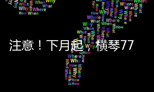 起横琴规范行车秩序