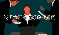 浅析太阳能路灯企业如何进行网络营销?