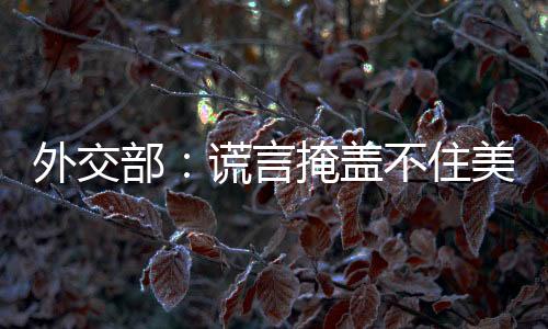 停止对中方攻击抹黑
