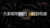 大家都听我的，厨卫电器请选金牌电器!