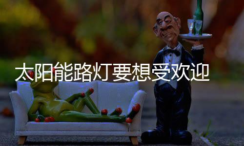 关键太阳能路灯企业要明白
