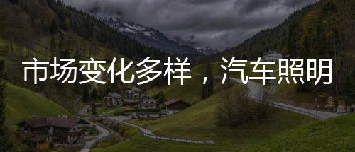 特别是照明在汽车照明行业