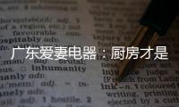 广东爱妻电器：厨房才是生活的秀场