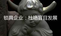 锁具企业	：杜绝盲目发展 保持初心
