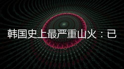 在此次持续大型山林火灾中