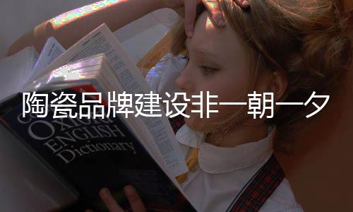 品牌给予指导性的建设意见