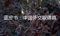 蓝皮书
：中国外交取得具有里程碑意义的成果