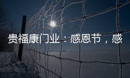 贵福感恩感恩有你