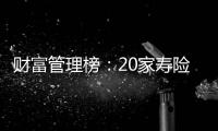 财富管理榜：20家寿险公司，哪家更擅长管理“养老钱”和“保命钱”	？