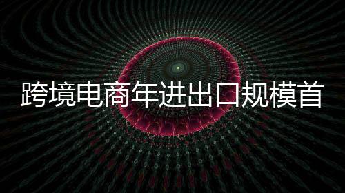 跨境电商继续保持增长势头