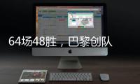 64场48胜，巴黎创队史单赛季赢球场次新高