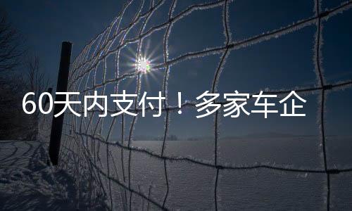 天内正常货款账期60天