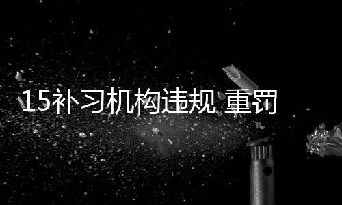 重罚资本和技术的补习高地