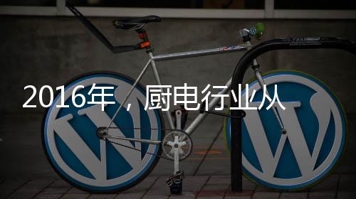 厨电行业在进行产业结构调整